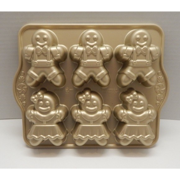Nordic Ware Gingerbread Kids Cake Pan Bakeware Williams Sonoma - Picture 1 of 10